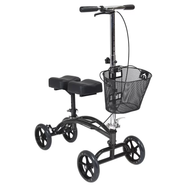 Steerable Knee Walker with Basket
